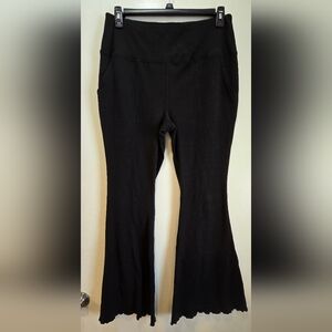 MTA Sport Black Flare Pants